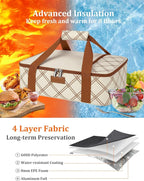 Casserole Carrier Bag, Single Insulated Food Bag, Hot Cold Lasagna Holder Tote - Image 2