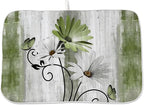 Floral Dish Drying Mat 18x24 Inches by OFIRD