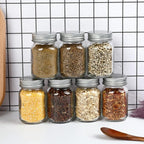 30 Pack 4oz Glass Mason Spice Jars Bottles, Empty Round Containers - Image 5