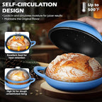 Bread Dutch Oven for Sourdough Baking, Joyfair Enameled Cast Iron Dutch Oven Pot - Image 3