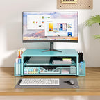 OPNICE Desk Organizers and Accessories, 2-Tier Computer Monitor Stand Riser - Image 6