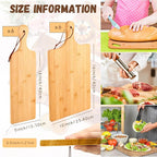 Tanlade 12 Pcs Wood Cutting Board Set Cutting Board - Image 2