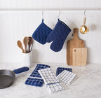 DII Basic Terry Collection Quilted 100% Cotton, Pan Handle, Nautical Blue - Image 5