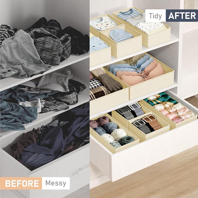 DIMJ Drawer Organizer Clothes Storage - Image 5