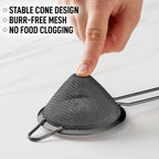 Zulay Kitchen 304 Stainless Steel Fine Mesh Strainer - Image 5
