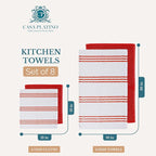 Casa Platino Dish Towels for Kitchen Drying Kitchen Towels – 8 Pc Durable - Image 2