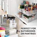 Simple Houseware 2 Tier Bathroom Organizer Tray Pull-Out Sliding - Image 8
