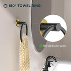 FORIOUS Toilet Paper Holder Wall Mount, SUS304 Stainless Steel Double Post - Image 3