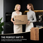 2 Pack Teak Cutting Board for Kitchen Wooden Chopping Board Charcuterie Board - Image 8