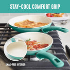 GreenLife 8 Piece Nonstick Cookware Set, Non-Toxic PFAS-Free Ceramic Pots & Pans - Image 5