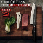 Huusk Santoku Japanese Chef Knife - Image 5