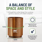 Linda's Essentials Acacia Wooden Utensil Holder - Image 3