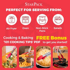 StarPack Premium Silicone Kitchen Tongs Set of 2 - Image 5