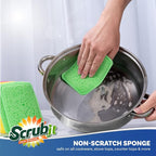 Scrub and Wipe Cleaning Pads – SCRUBIT Dual Sided Scouring Pad and Sponge - Image 4