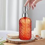 14 Oz Refillable Glass Soap Dispenser - Image 5
