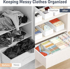DIMJ Drawer Organizer Clothes Storage - Image 4