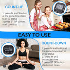 Leumoi 24 Pcs Digital Kitchen Timers Magnetic Back Timers Bulk Large Screen - Image 6