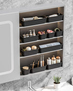 Canfanni 13 Pack Plastic Drawer Organizers Set, 3 Sizes Desk Drawer Organizer - Image 7