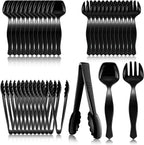 Mwellewm 36Pcs Plastic Serving Utensils Set Large Disposable Serving Spoons by Mwellewm