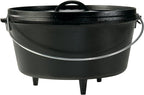 Lodge 8 Quart Pre-Seasoned Cast Iron Camp Dutch Oven by Lodge