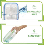 PrepNaturals 4 Pack 34 Oz Glass Meal Prep Containers - Image 6