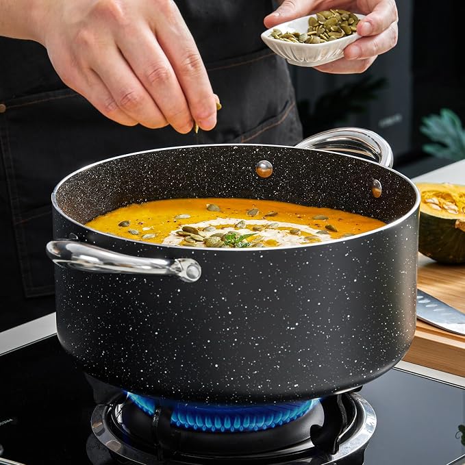 BEZIA Large 10 Quart Nonstick Stock Pot - Image 7