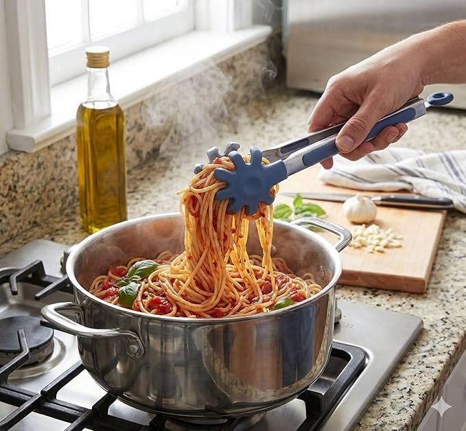 Farberware Mini Kitchen Tongs, Silicone Tips, Flexible Grip Handles, Locking - Image 5