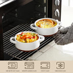 MALACASA Mini Cocotte Set - 12 OZ Small Casserole Dishes - Image 4