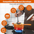 Homikit Small Cast Iron Pot, 1 QT Enameled Cast Iron Sauce Pan - Image 4