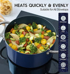 MICHELANGELO Stock Pot with Lid - Image 4