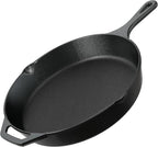 Utopia Kitchen Premium Cast Iron Skillets 12 Inch, Chef's Pan, Pre-Seasoned by UTOPIAKITCHEN