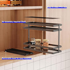 Mustorn 4 Pack Pull Out Spice Rack Organizer - Image 5