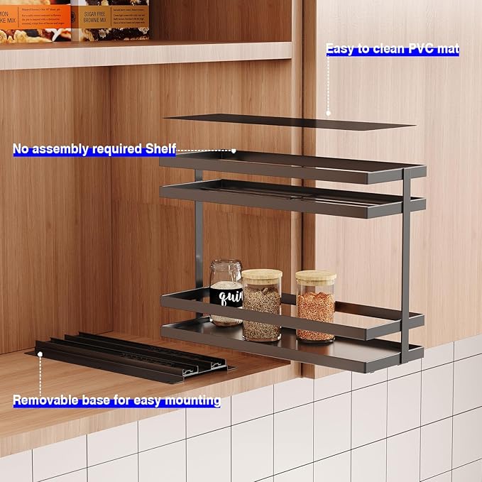 Mustorn Pull Out Spice Rack Organizer - Image 7