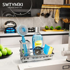 SWTYMIKI Kitchen Sink Caddy Sponge Holder, Kitchen Sink Organzier and Storage - Image 7