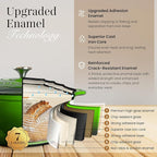 Cast Iron Pot with Lid – Non-Stick Ovenproof Enamelled Casserole Pot, Oven Safe - Image 3