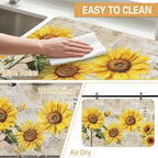 Kitchen Countertop Dish Drying Mat, Super Absorbent Coffee Bar Mat - Image 4