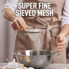 Zulay Kitchen 304 Stainless Steel Fine Mesh Strainer 3.35 in - Image 7