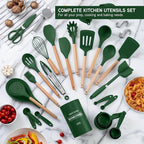 Country Kitchen Non Stick Silicone Utensil Set - Image 2