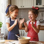 2 Pack Stripes Kids Apron, Kids Cooking Aprons - Image 6