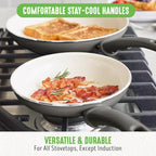 GreenLife Soft Grip Healthy Ceramic Nonstick 18 Piece Kitchen Cookware Pots and - Image 6