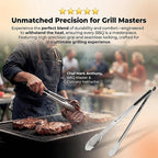 Kona Premium Stainless-Steel Locking Grill Tongs 18 inch, Heavy Duty Tongs - Image 6