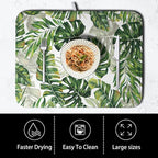 Tropical Palm Leaves Dish Drying Mat - Image 4