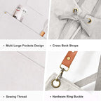 OUNLEN Chef Apron for Men Women Canvas Aprons - Image 3