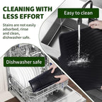 Silicone Dish Drying Mat 16x13, Food-Grade Silicone, Easy Clean Pad - Image 6