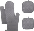 Oven Mitts and Pan Racks 4-Piece Set, Extended Kitchen Oven Mitts and Pan Racks by Unknown