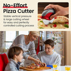 Kitchy Pizza Cutter Wheel with Protective Blade Cover, Ergonomic Pizza Slicer - Image 2