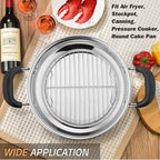 P&P CHEF Round Cooking Rack, Fits Air Fryer/Stockpot/Pressure Cooker/Round Cake - Image 6