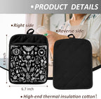 Gothic Witchy Skull Pot Holders - Image 2