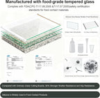2Pcs Glass Cutting Boards for Kitchen, No Scratches/Microplastic-Free/Non Toxic - Image 8