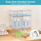 Vtopmart 6 Pack Clear Stackable Storage Drawers, Plastic Drawers - Image 5